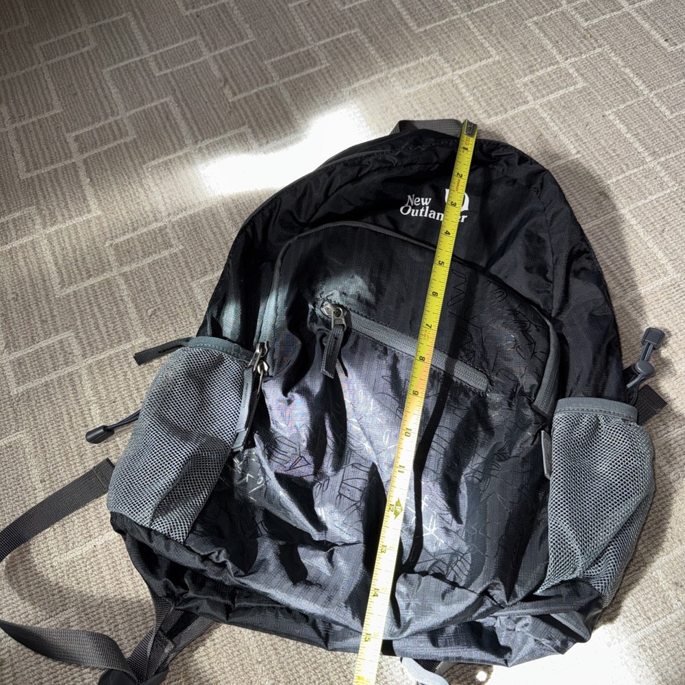 Outlander Lightweight Travel Hiking Backpack - Packable - Daypack - Black