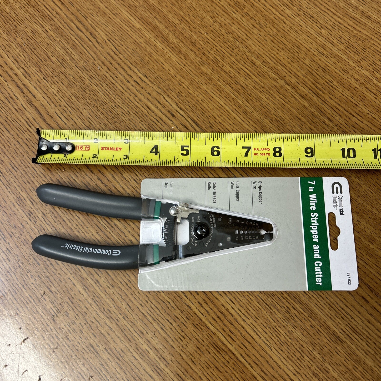 Commercial Electric - 7 Inch Wire Cutting Stripping Pliers - #897 033 Strip