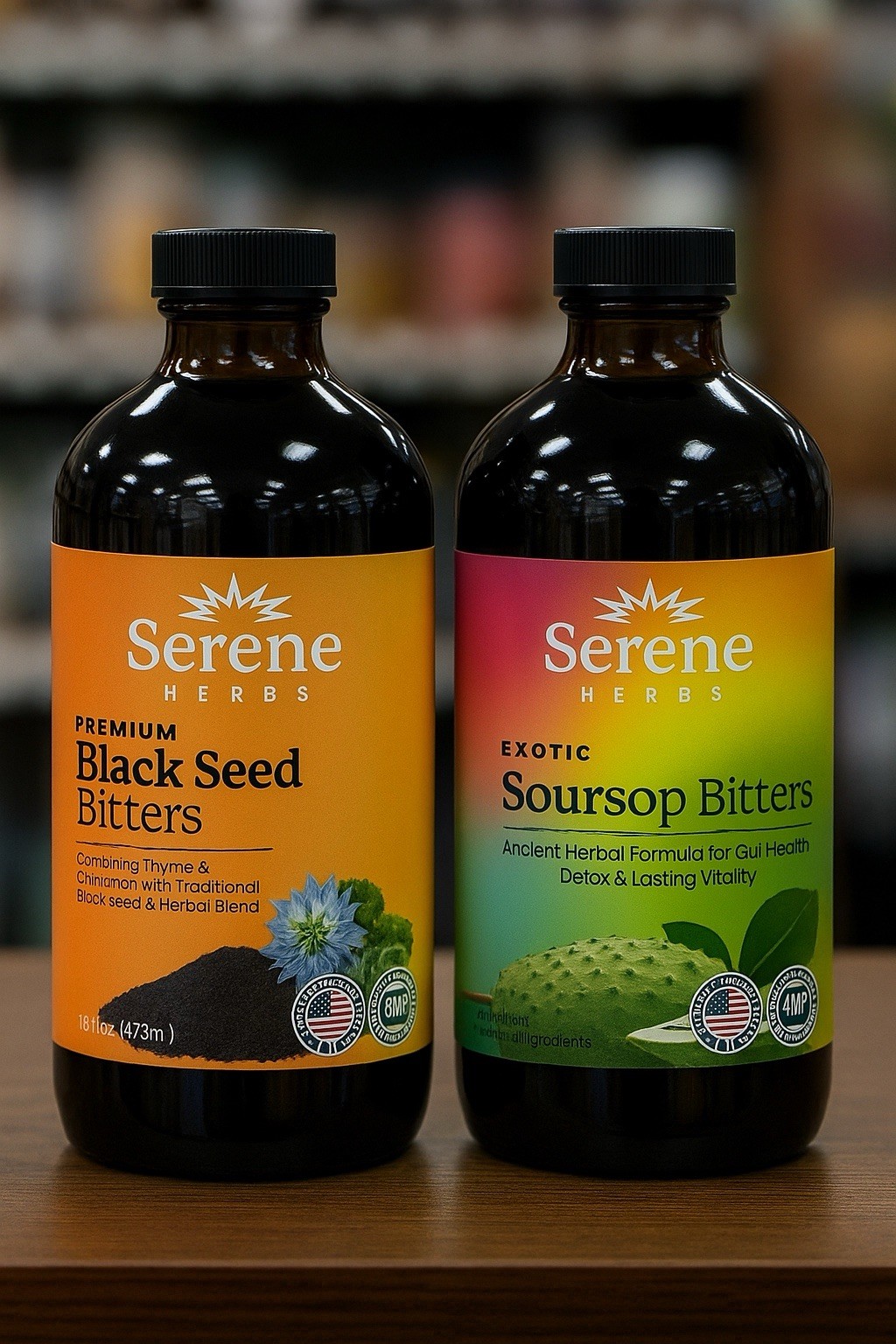 Soursop & Black seed Bitters Combo Pk 16 Oz.