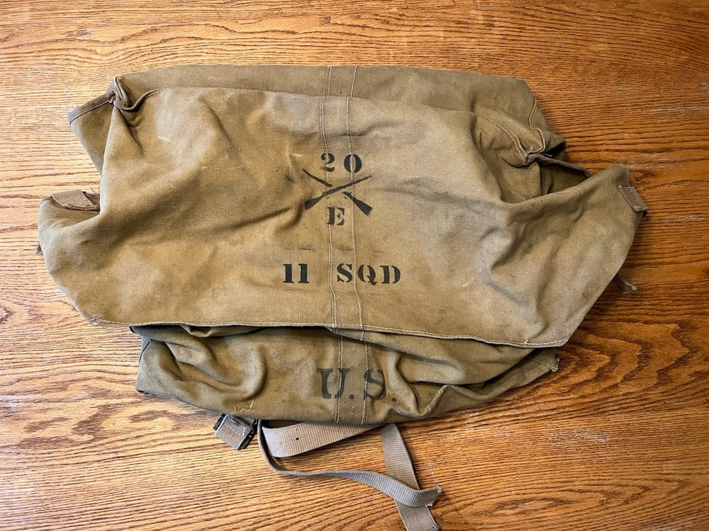 WW1 Unit Marked Canvas Squad Bag