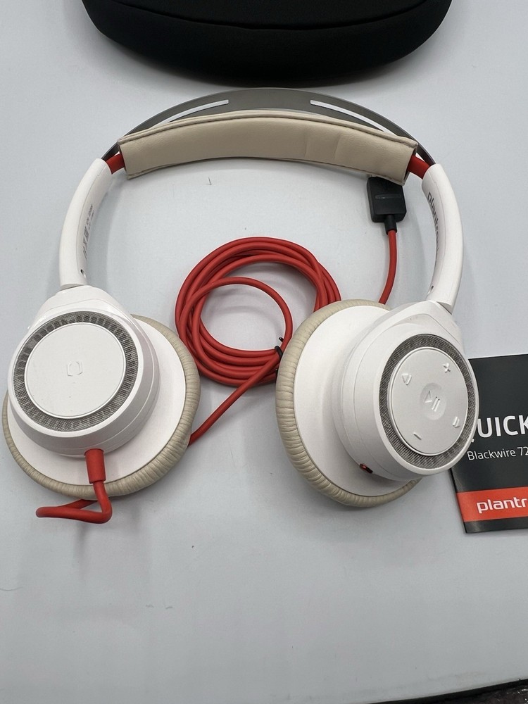 Plantronics BlackWire 7225 BW7225 Wired USB Headset White