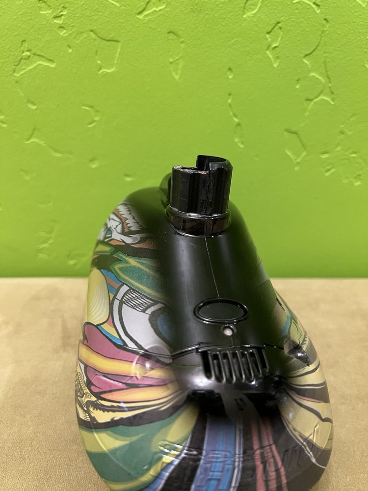 Pinokio Paintball Hopper Custom Graphics Broken Feed Neck