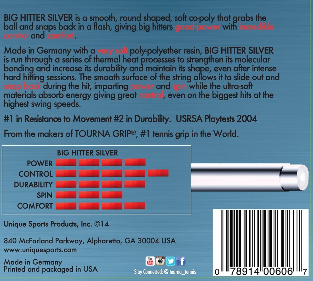 Big Hitter Silver Co-Poly 16g Reel
