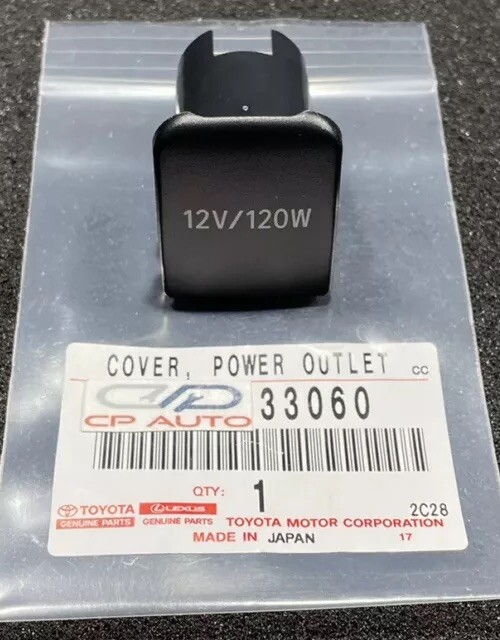 08 - 13 TOYOTA HIGHLANDER CENTER CONSOLE 12V POWER OUTLET COVER OEM NEW