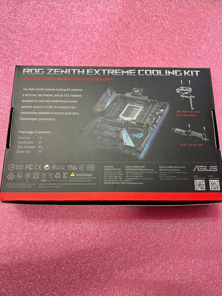ASUS ROG ZENITH EXTREME COOLING KIT