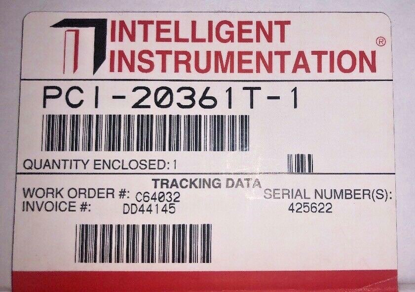 Intelligent PCI-20361T-1 DAQ Optically Isolated Input Digital Termination Panel