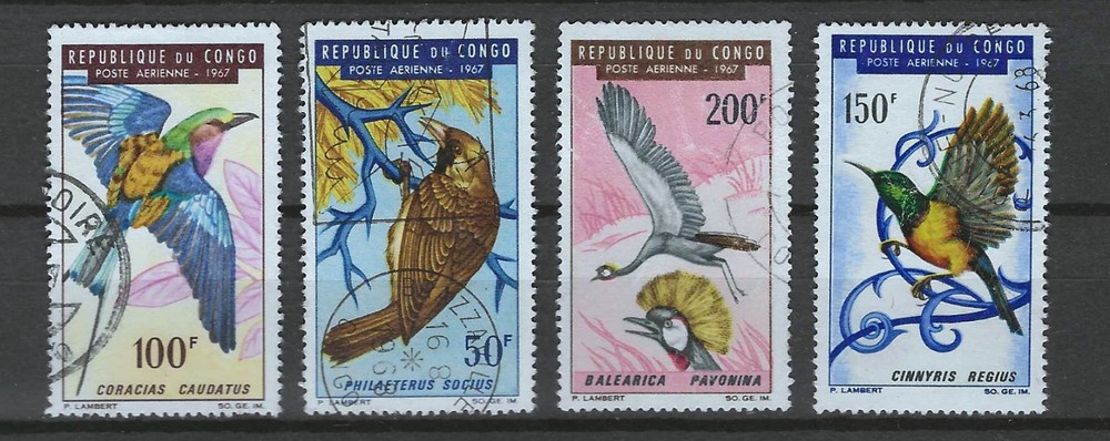 Congo 1967 birds used  (s203)