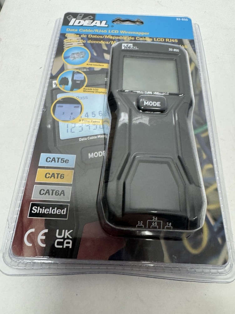 Ideal Electrical Data Cable/RJ45 LCD Wiremapper 33-855