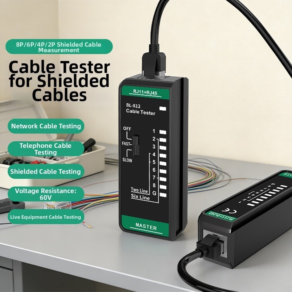 BL-812 Cable Tester for Network Signal Tracing Shielded Unshielded 8 Core