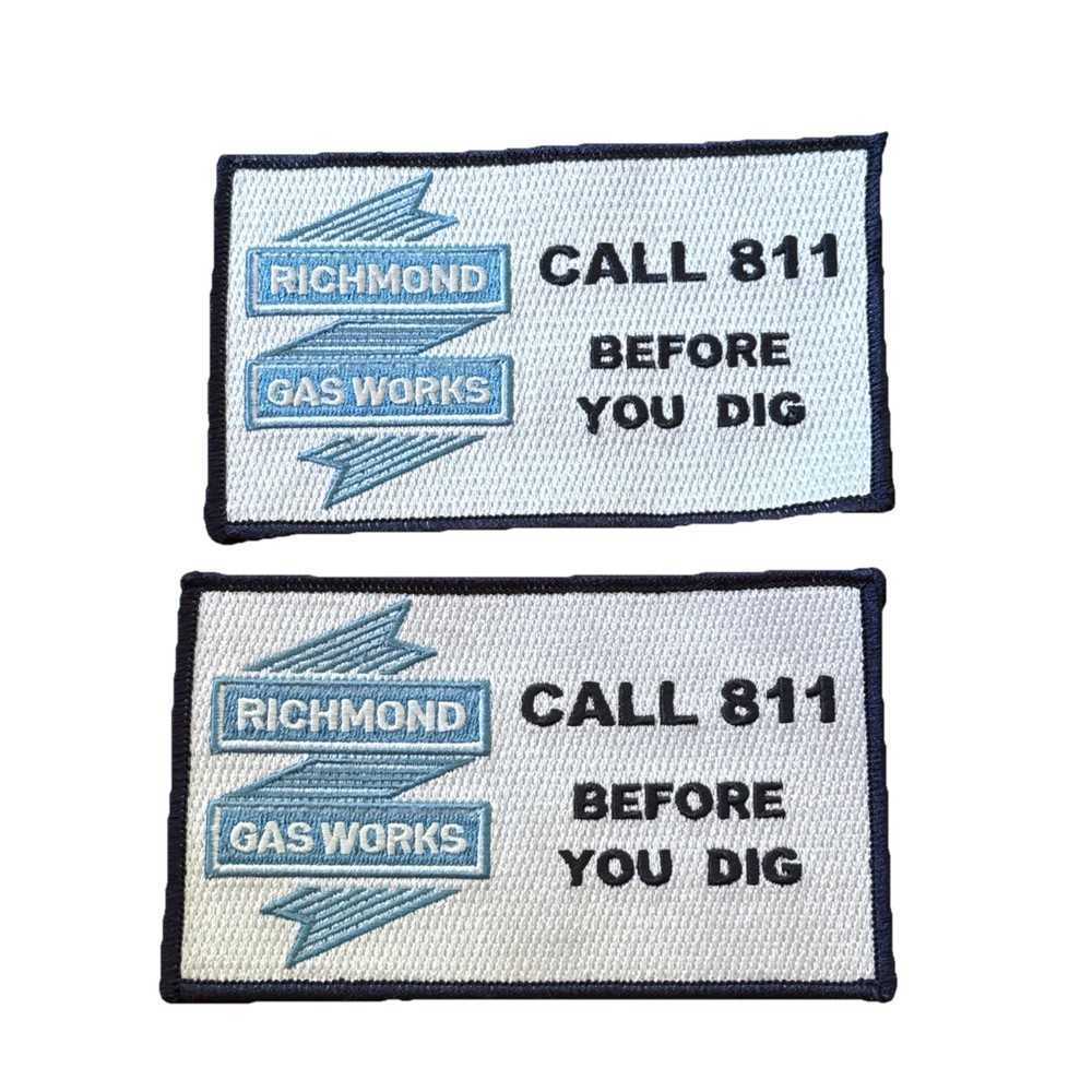 Two Richmond Gas Works Patches Hook And Loop Backed