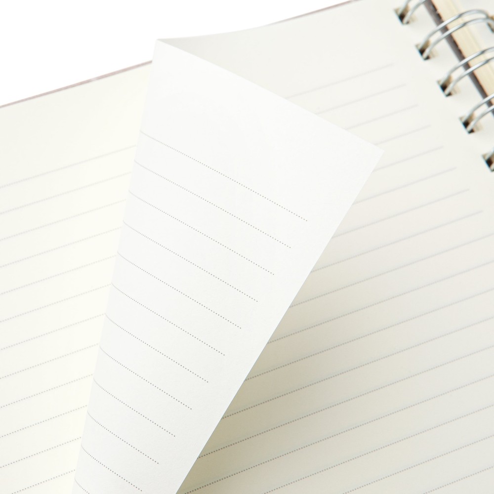 Spiral Bound Notepad 7.4"x9.75" Checked Tan 105 Sheets Office Home