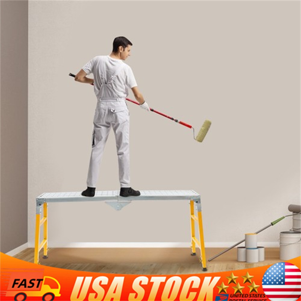Portable Work Platform Adjustable Work Platform with Folding Legs for Workshop