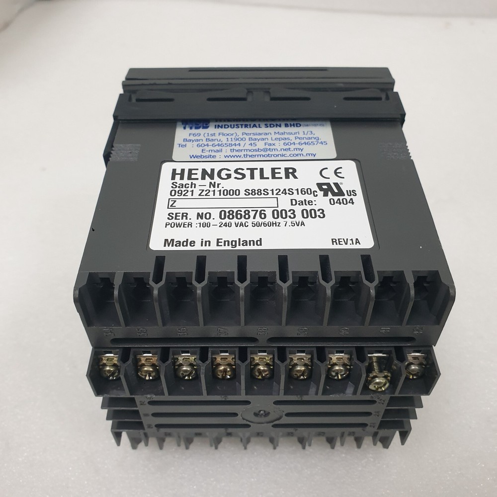 HENGSTLER Grado 921 Temperature Controller Used In Multitest MT9928