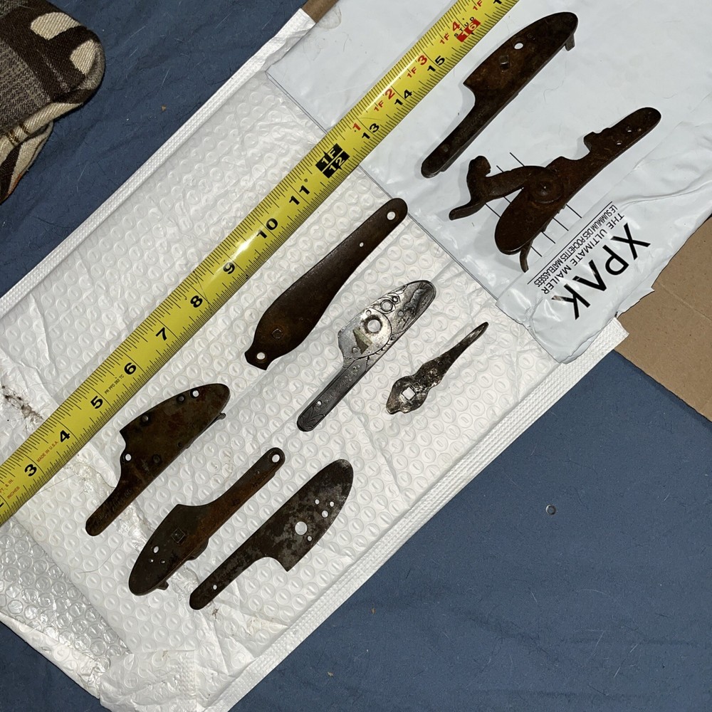 Old Shotgun Sidelocks And Plates See Pics Double Barrel Muzzleloader ??