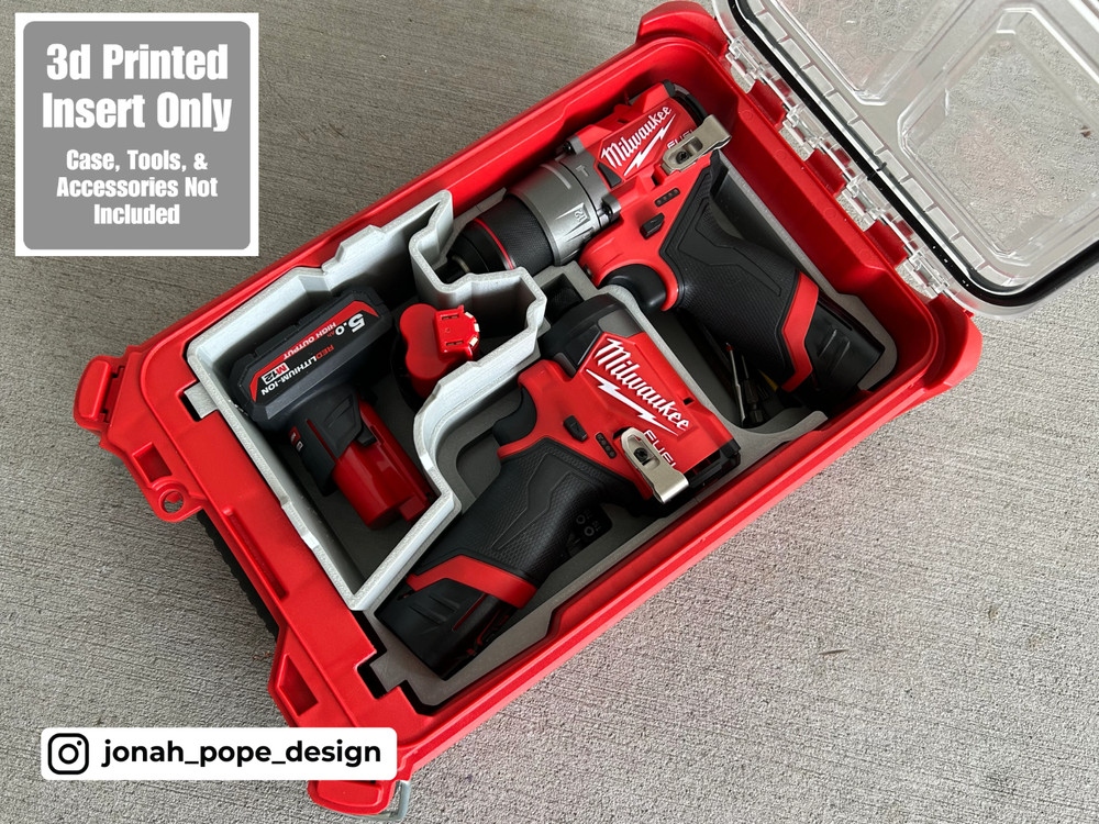 Milwaukee Packout Insert for M12 Drill and Impact Driver Gen3  (Insert Only)