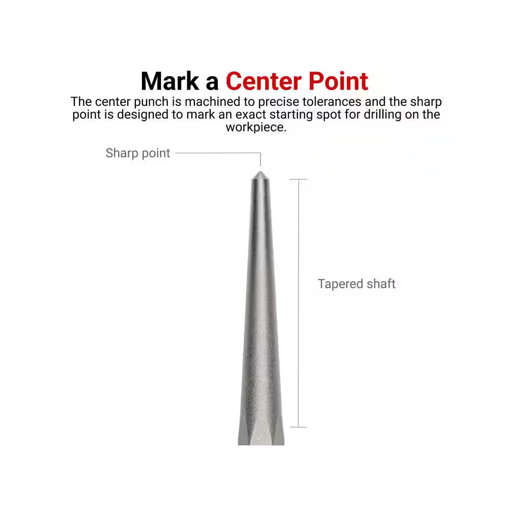 Punch and Chisel Set, 20-Piece (Center, Solid, Pin, Chisel)