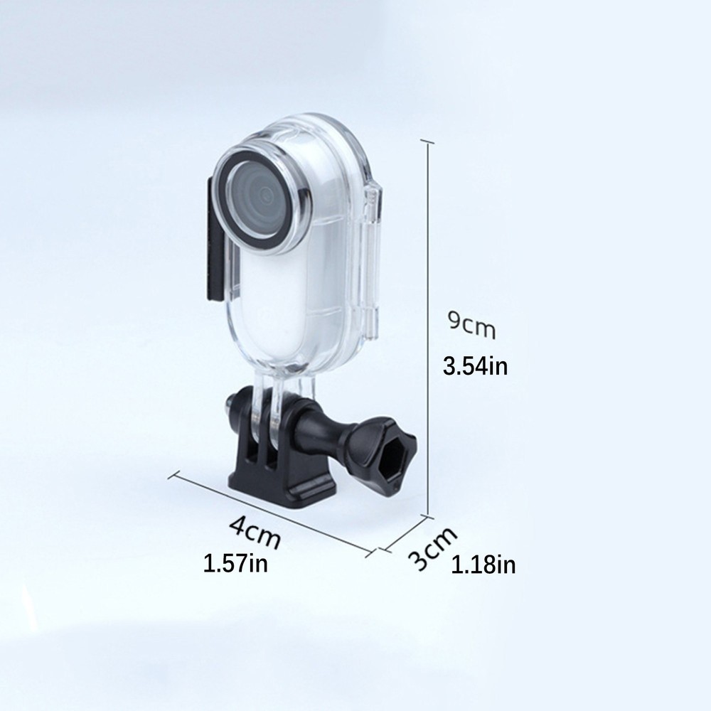 30m Waterproof Case Protective Cover Housing Shell for Insta360 Go2 Thumb Camera
