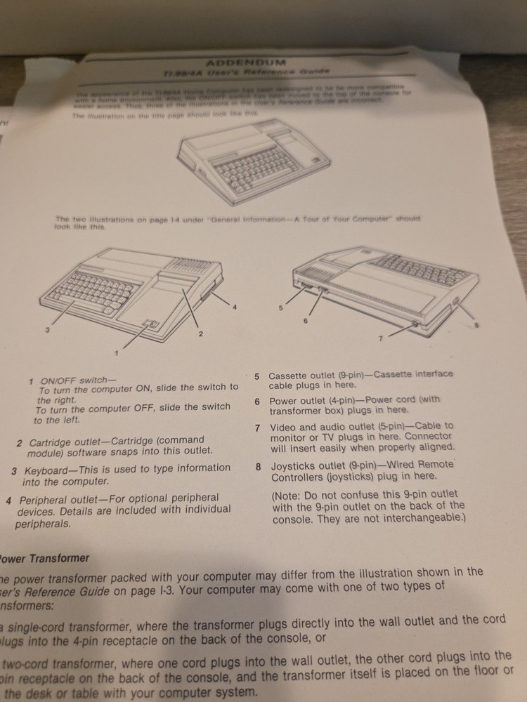 Vintage Texas Instruments Ti-99/4A (PHCOO4A) Home Computer Bundle Untested
