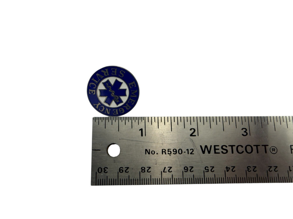 Vintage EMERGENCY SERVVICE PIN obsolete