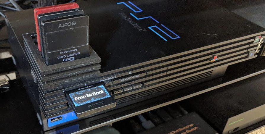 PS2 Memory Card Holder
