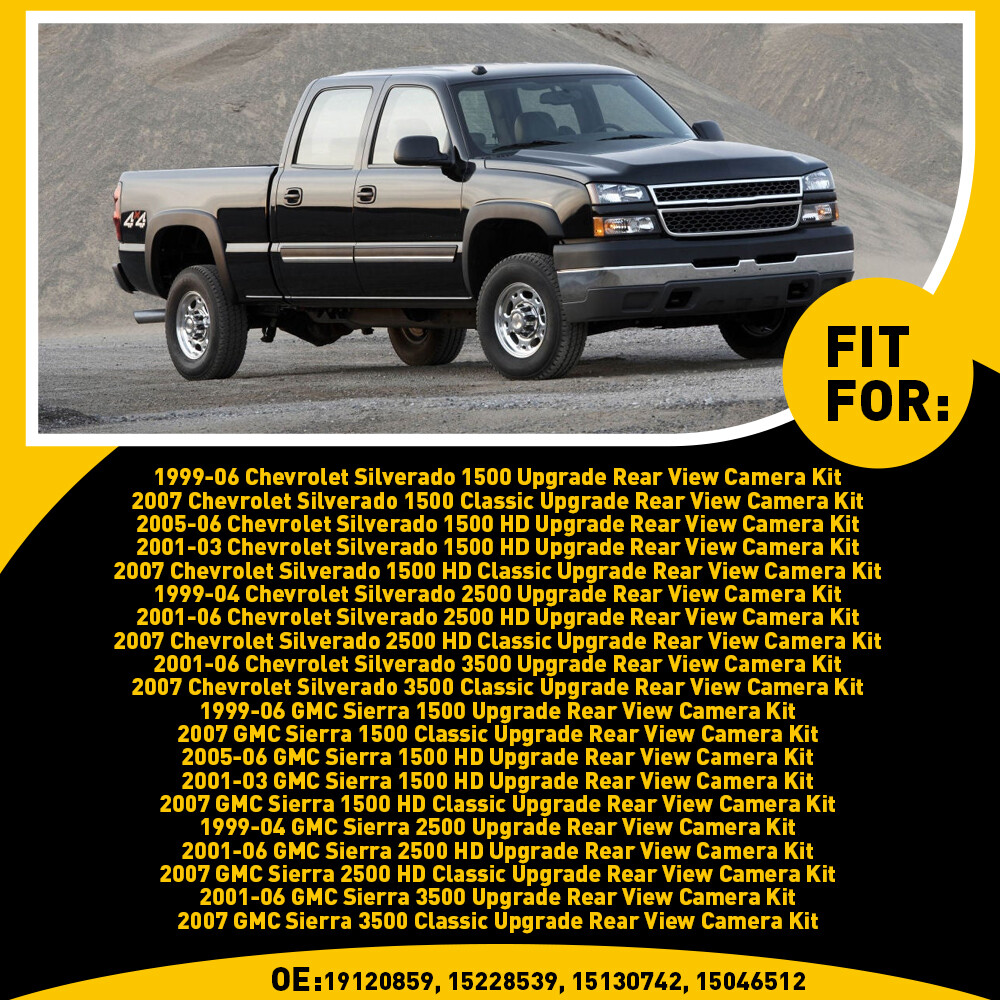 TAILGATE BACKUP HANDLE REVERSE CAMERA REVERSING FOR CAMERA 99-06 CHEVY SILVERADO