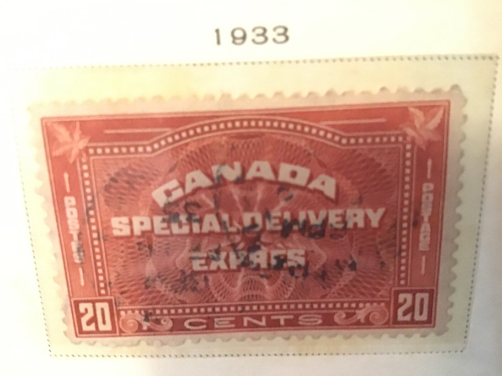 Canada SCOTT# E1 E2 E3 E4 E5 E6 special delivery VF Used stamps lot