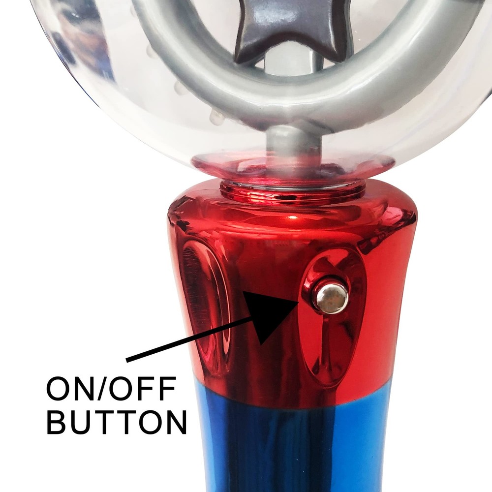 ArtCreativity Spinning Light Up Toy Wand – Magic Ball with Small, Multicolor