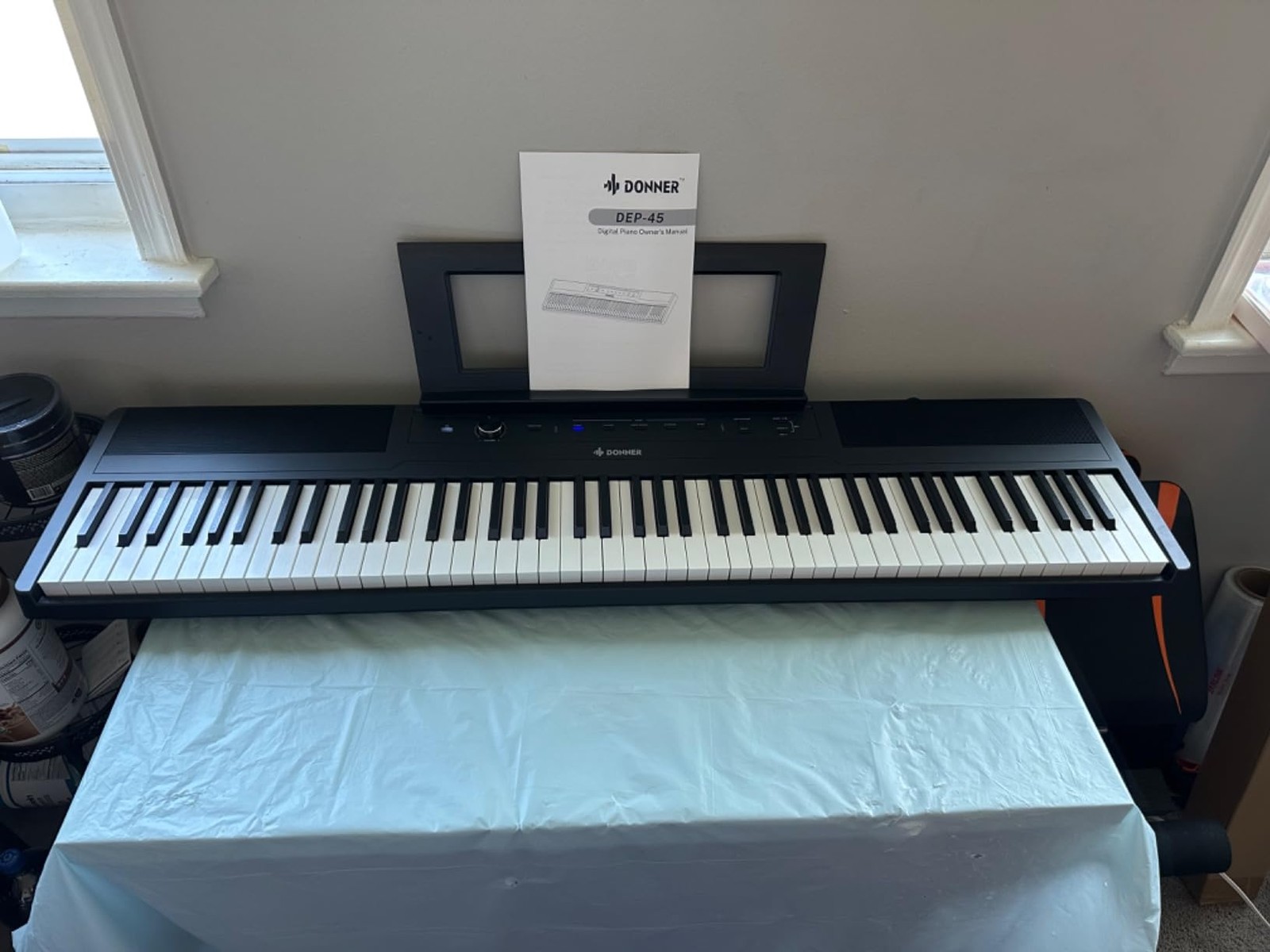 Donner DEP-1 88-Key Digital Piano with Sustain Pedal Case
