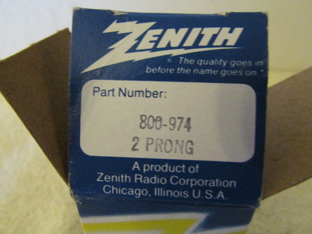 Vintage Zenith Spike Suppressor NOS BX-4