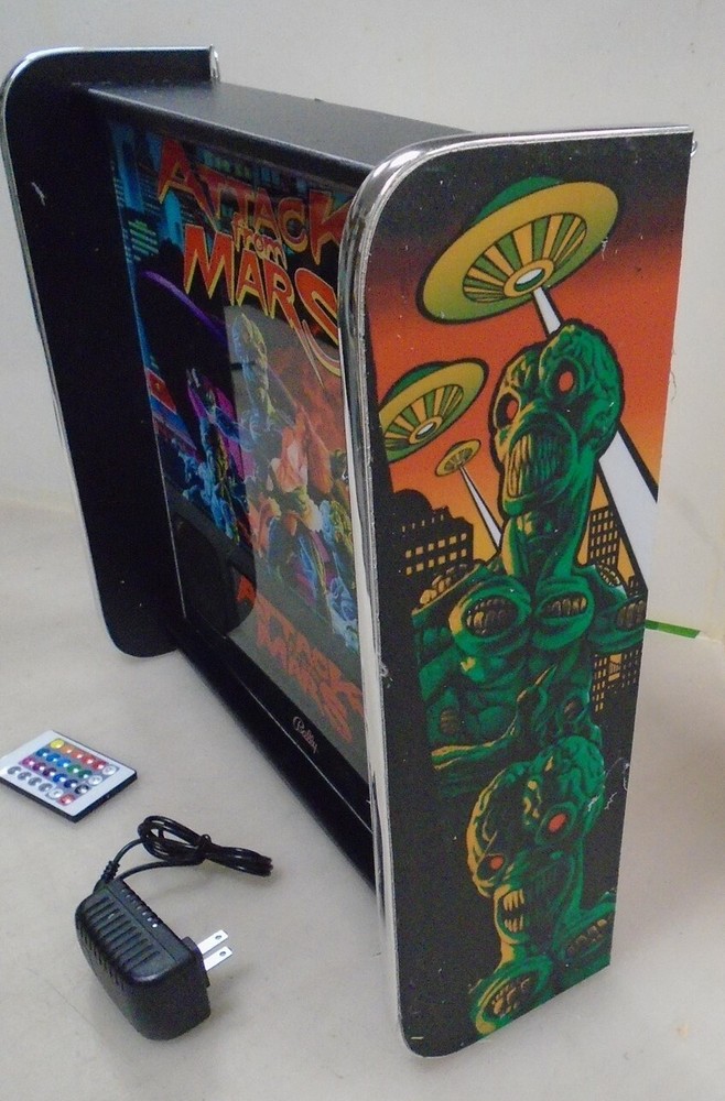 Bally Attack From Mars Pinball Head LED Display light box