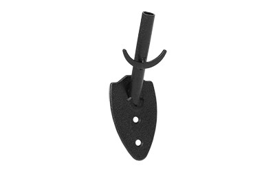 SKULL HOOKER FLUSH WALL MOUNT BLK