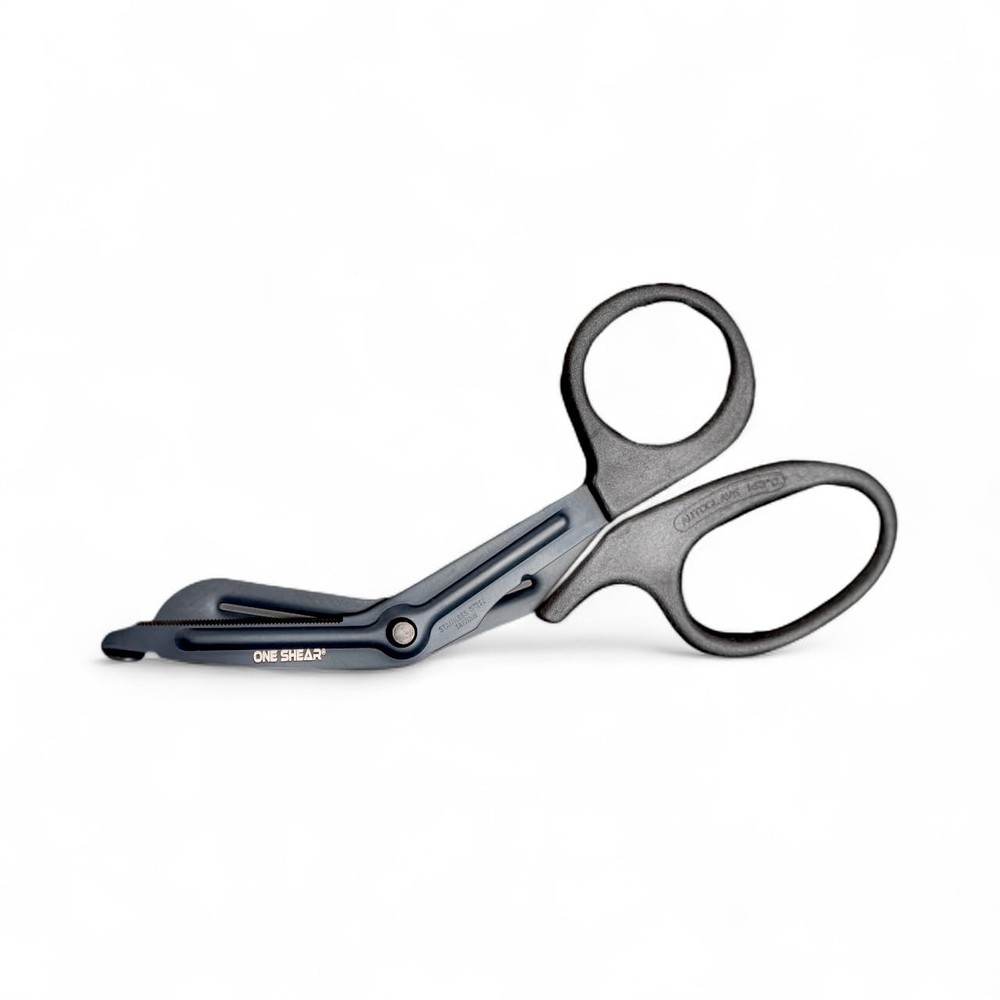 ONE Shear Trauma Shears- Bus Basic Utility Black Scissor, Fluoride Non-Stick Coa