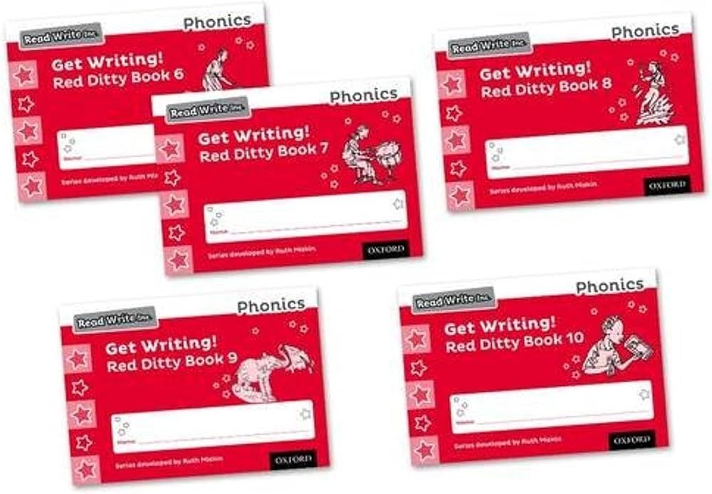 Read Write Inc. Phonics: Get Writing! Red Ditty Books 6-10 -Language: spanish