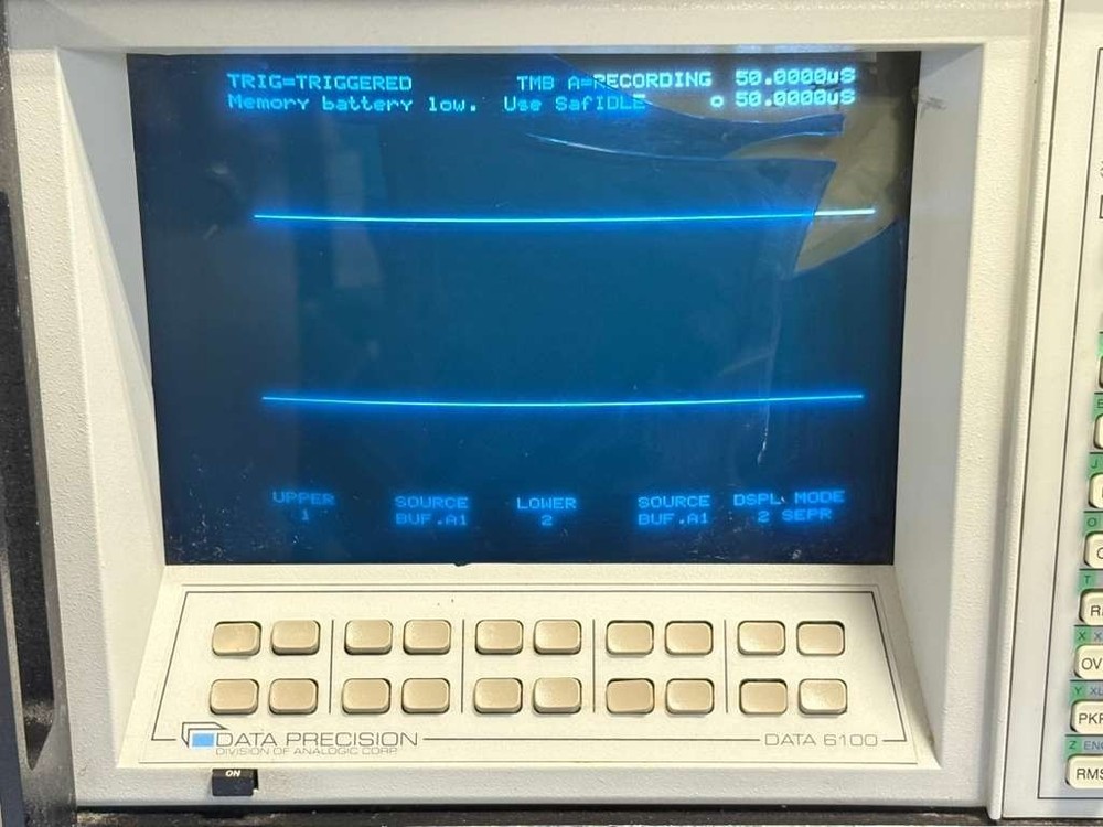 Analogic Data Precision Waveform Dynamic Signal Analyzer 6100 w/Digitizer 611-1