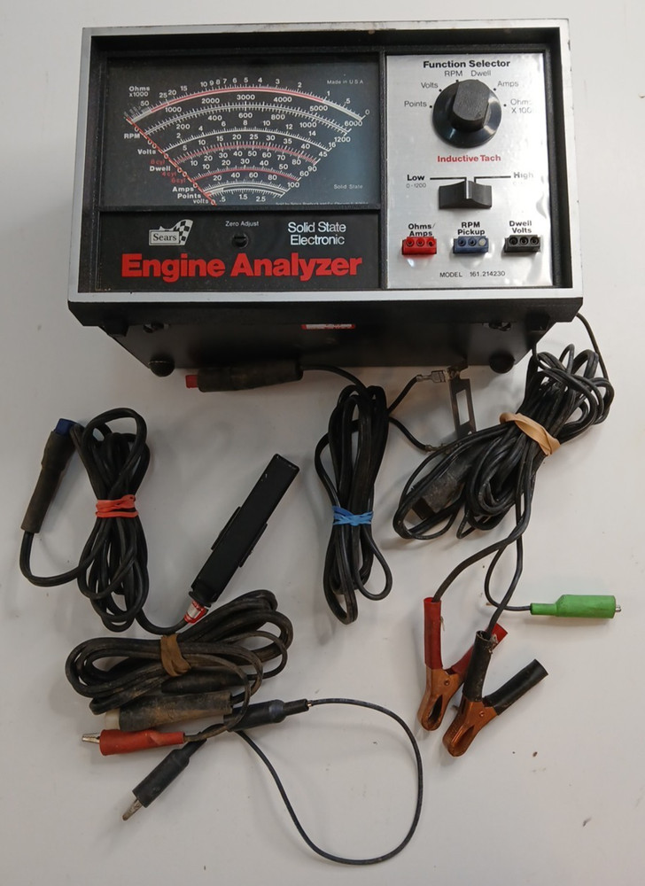 Sears Solid State Engine Analyzer Model 161.214230 UNTESTED, PARTS OR REPAIR
