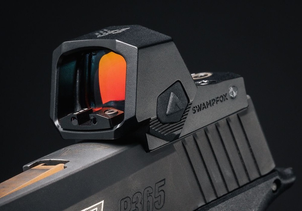 SwampFox SENTINEL II 2 Red Dot RMSc Pattern CUT Optic w/ BACKUP REAR SIGHT