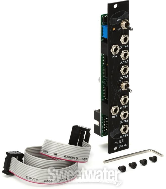 Erica Synths Black Multi Dual 1x4 Buffered Mult Eurorack Module
