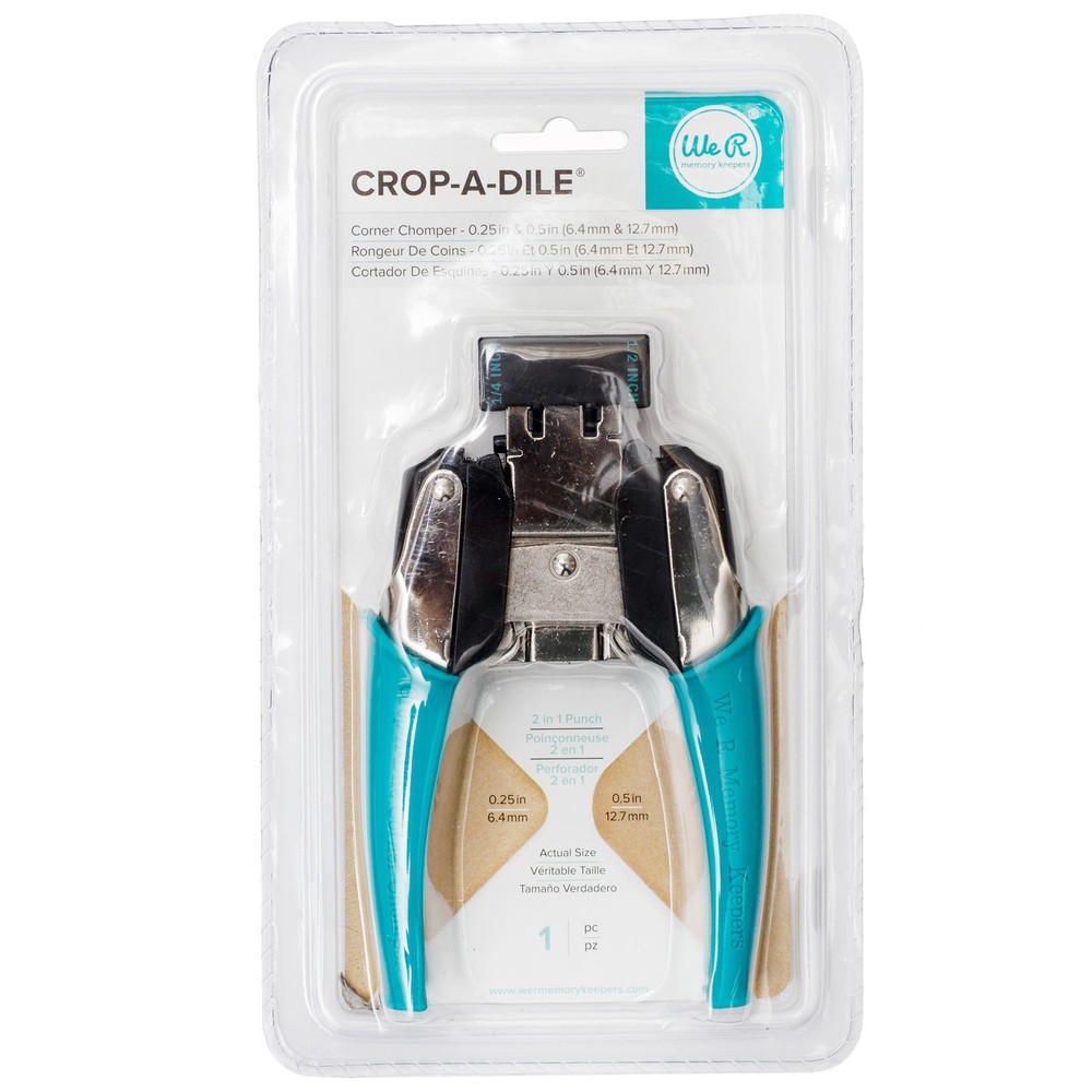 We R Memory Keepers Crop-A-Dile Corner Chomper Tool-Rounded, .25" & .5"