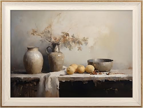 Framed Kitchen Wall Art Prints, Rustic Kitchen 16"L x 12"W Still Life