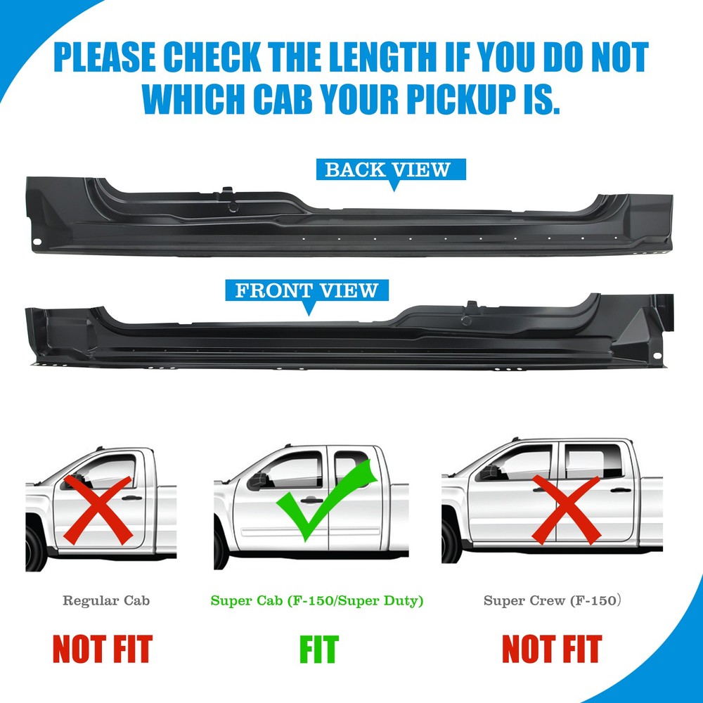 Outer Rocker Panels For 2003-2017 Ford Expedition Left & Right Side