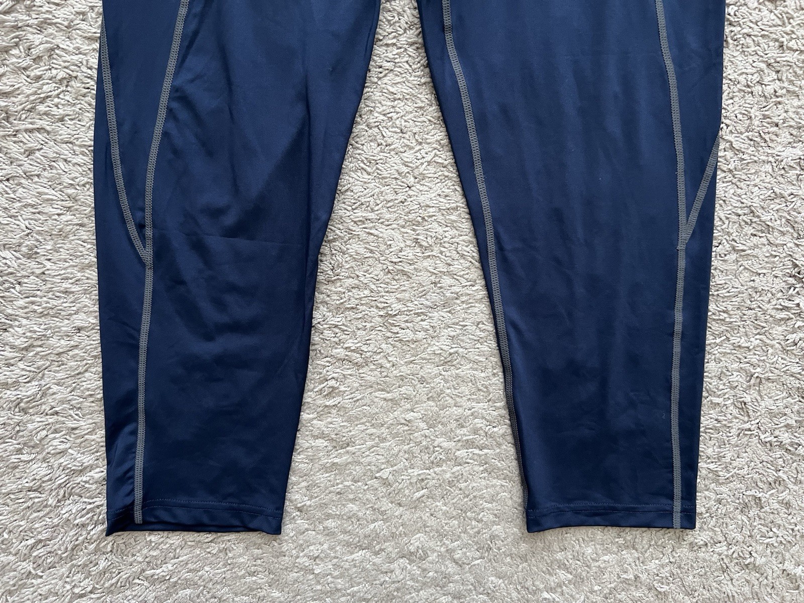 TSLA Men's Compression Tights Pants Baselayer Blue Bottom 2XL NEW