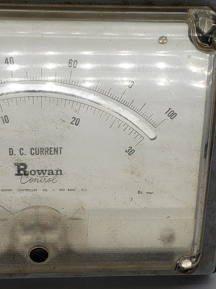 Vintage Rowan Controller D.C Current DR 599 No.001 Tester