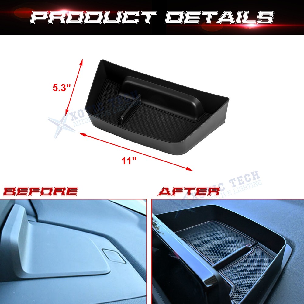 Interior ABS Console Dashboard Hidden Storage Insert Tray For Honda CR-V 2023