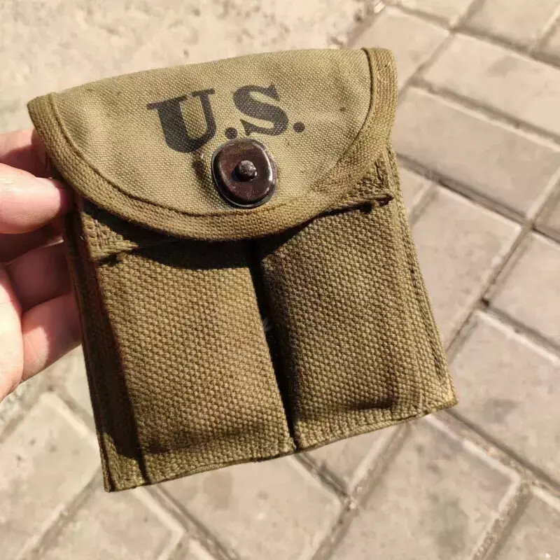MILITARY WWII ORIGINAL SURPLUS CHINESE ARMY US ARMY M2 CARBINE AMMO POUCH