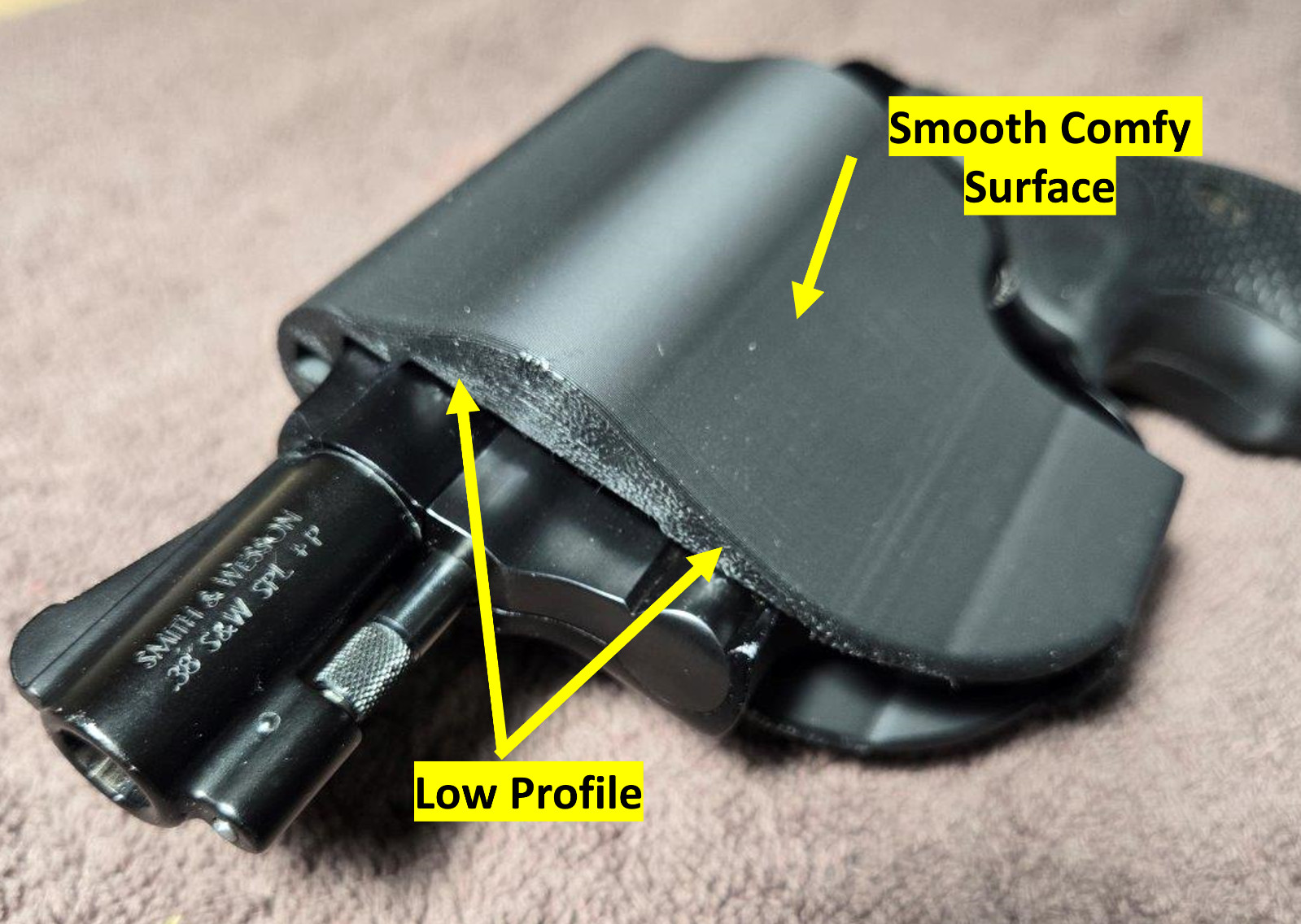 S&W 38 Special Airweight 442 642 Revolver Holster IWB In Waistband Conceal Carry