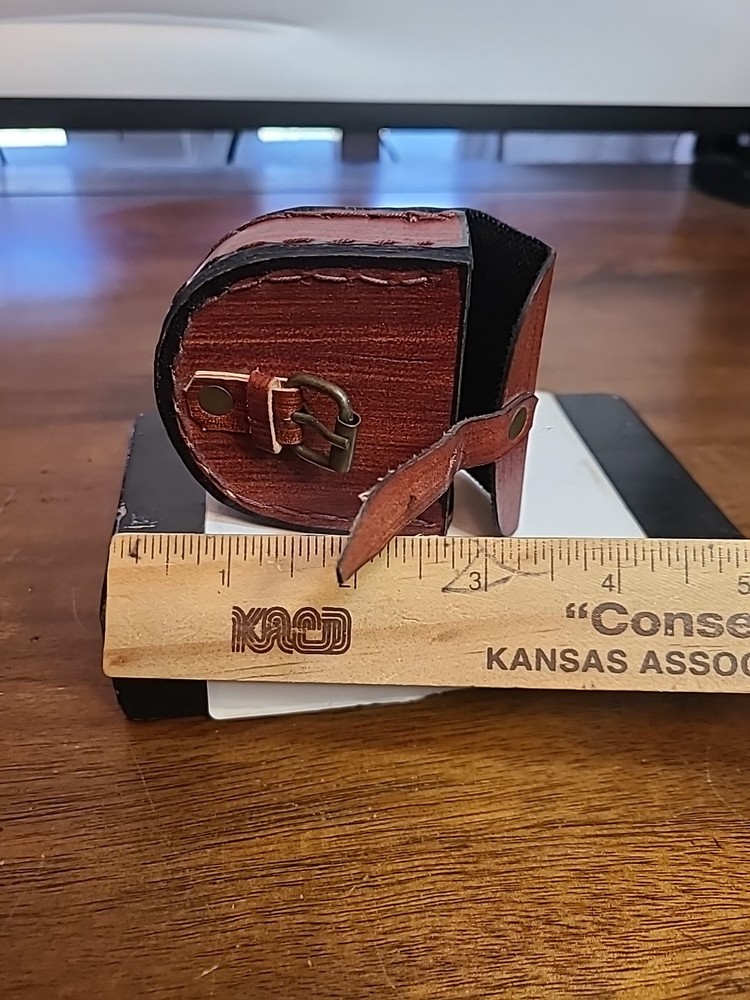 Leather Case For Compass Or Pocket Watch Small Compass Included