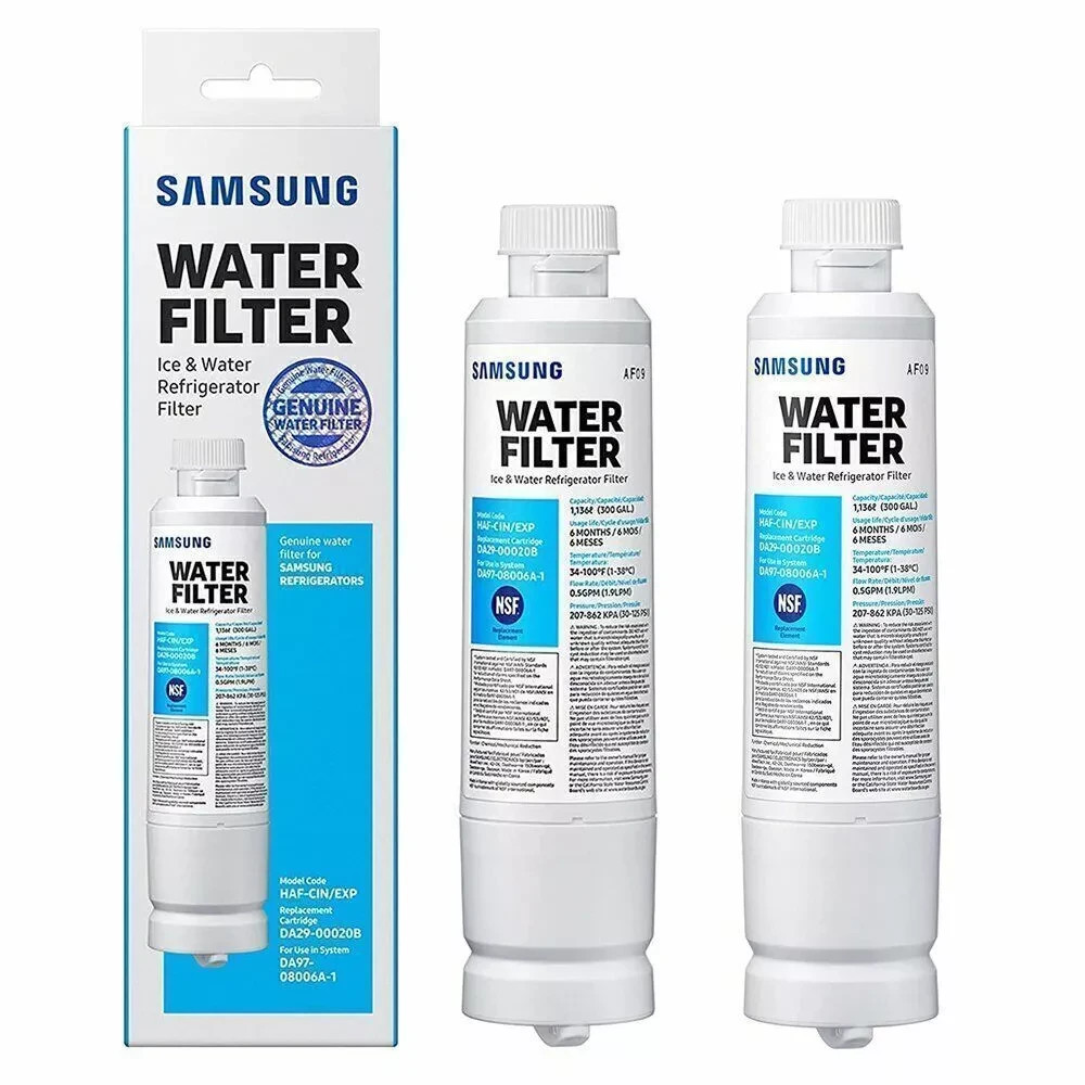 2 PACK Genuine Samsung DA29-00020B HAF-CIN/EXP Refrigerator Water Filter NEW