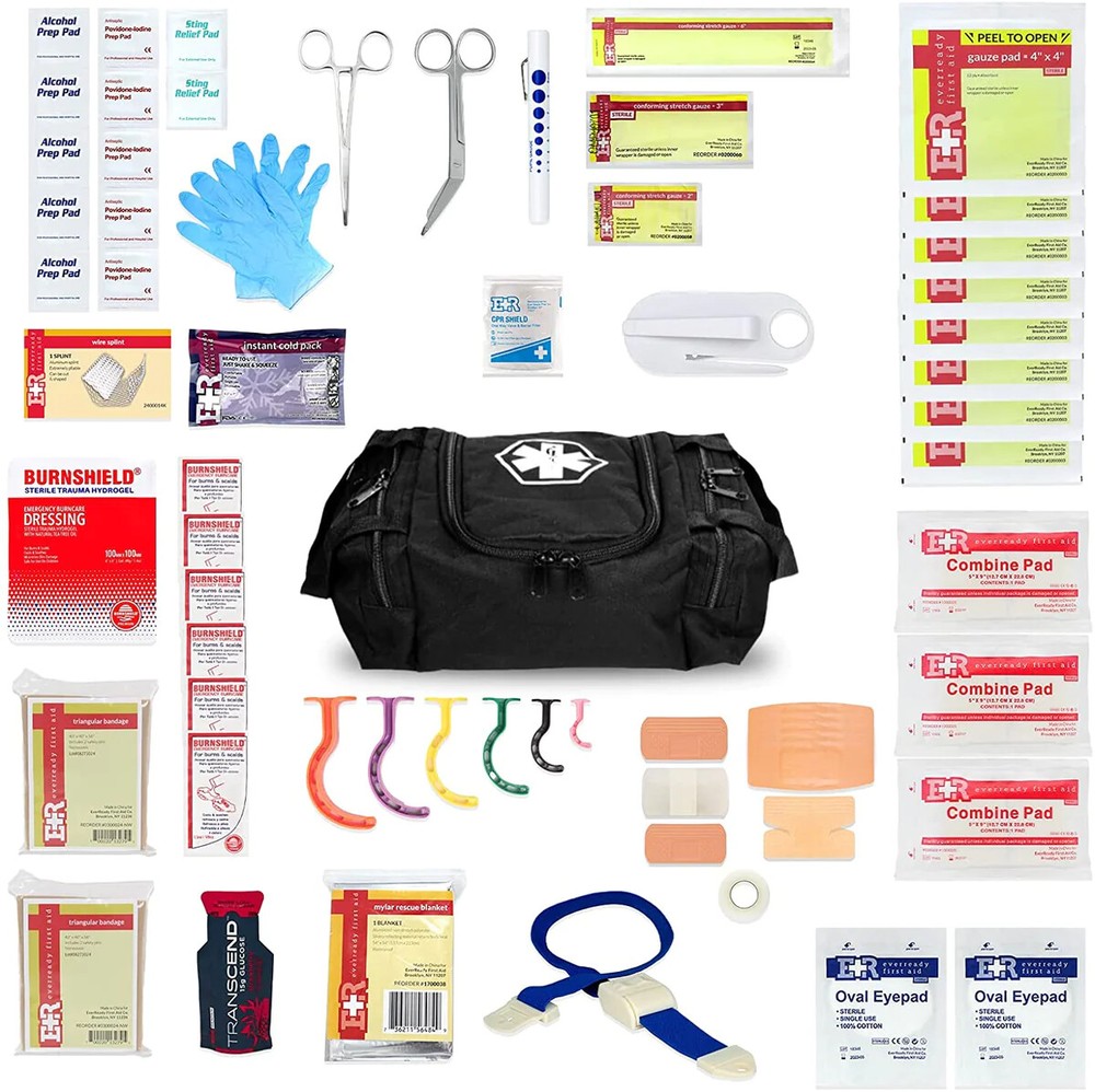 First Responder Fully Stocked Trauma First Aid Kit