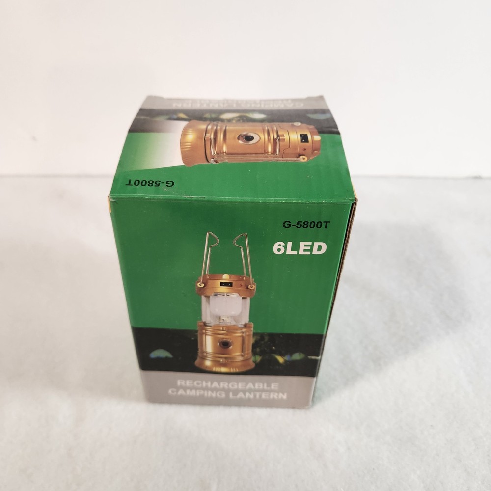 LED Camping Lantern, Solar and Rechargeable Lantern Flashlight