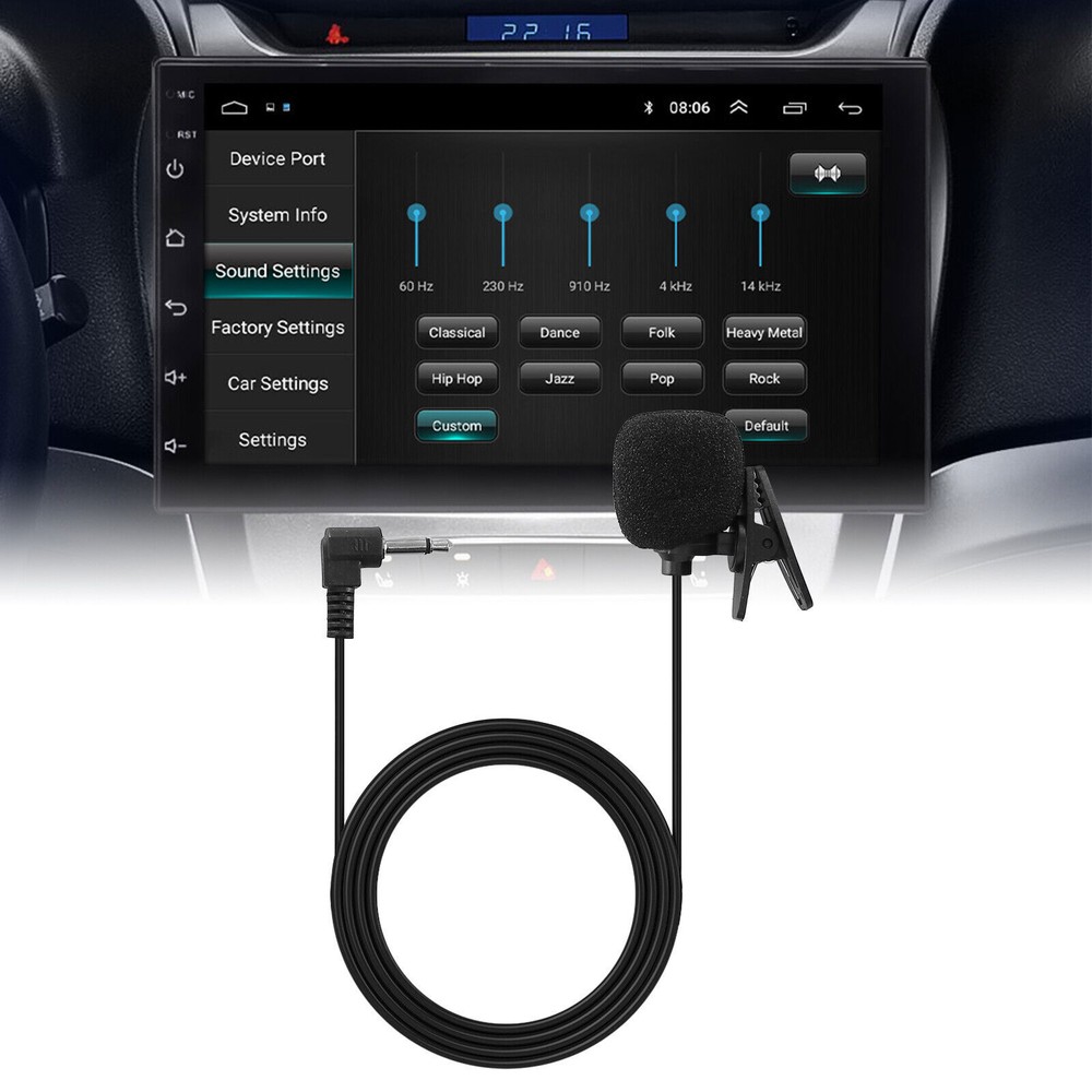 3.5mm External Microphone Universal for Android Car Radio Stereo GPS Audio